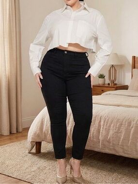 NEW High Stretch Black Skinny Jeans – Plus Size 22, 31” Inseam